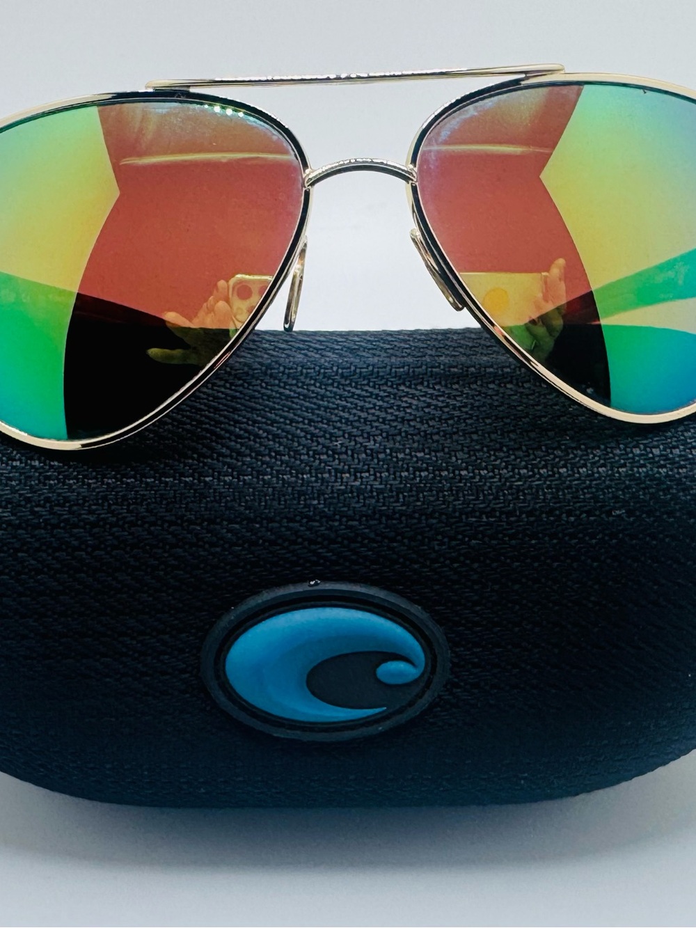 Costa Laredo Tortoiseshell Sunglasses Green Polarised Lenses